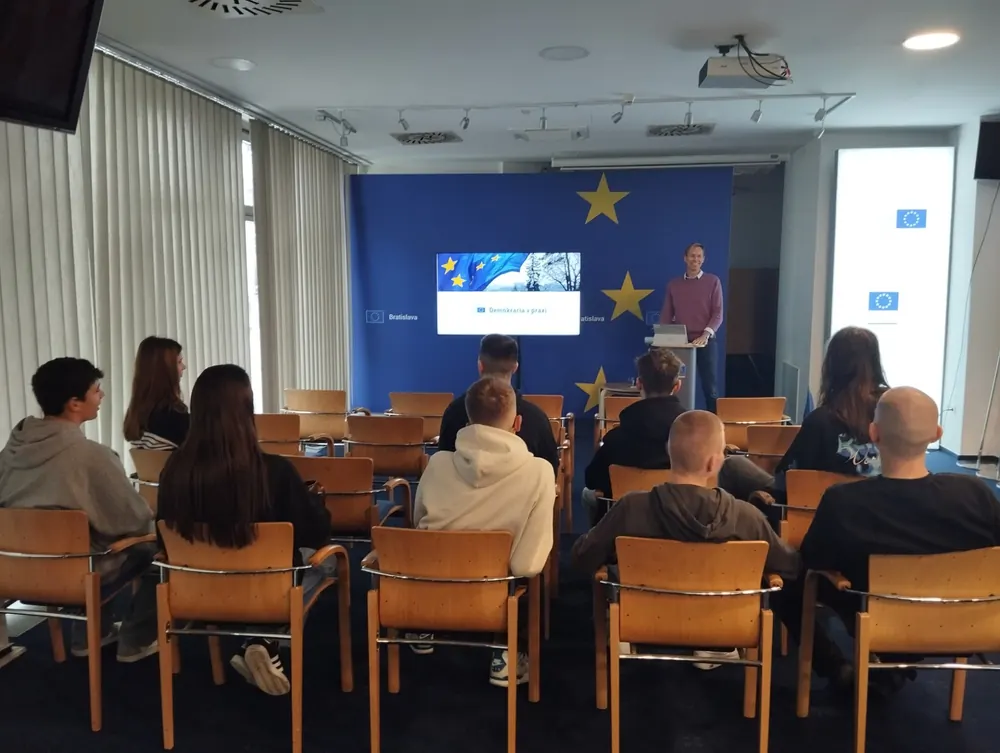 Our students at the European Parliament Liaison Office in Bratislava