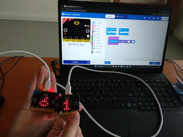 Programming a micro:bit board
