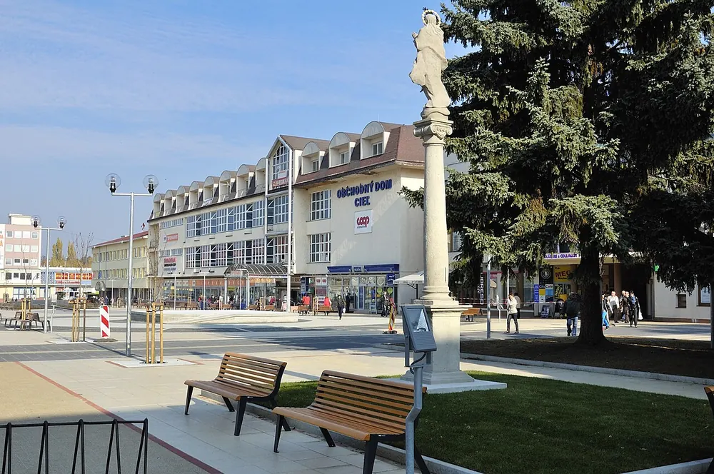 Námestie oslobodenia, the main square of Senica