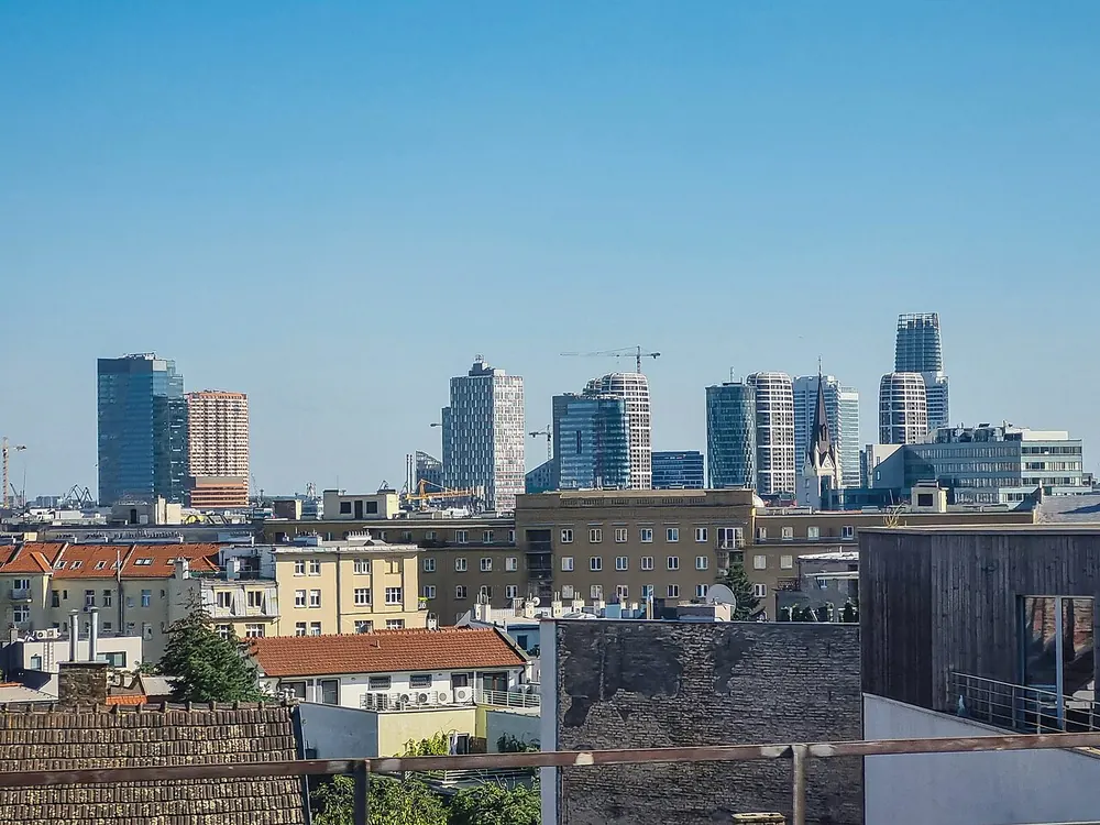 Modern skyline of Bratislava